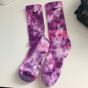 Tie-dyed Nike socks